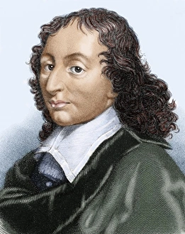 Philosopher Prints: Pascal, Blaise (1623-1662). French mathematician