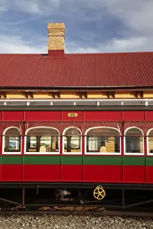 Passenger Carriage from West Coast Wilderness Railway at Railway Station, Regatta Point