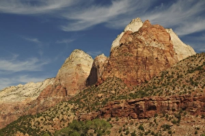 Geological Prints: Patriarchs, Zion National Park, Utah, USA