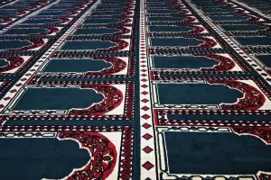 Images Dated 23rd November 2005: Pattern created by prayer rugs in Islamic mosque, Cairo, Egypt