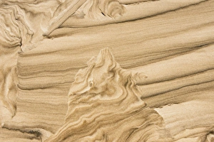 Images Dated 18th February 2013: Pattern washed out by rain on sand dune resembling painting