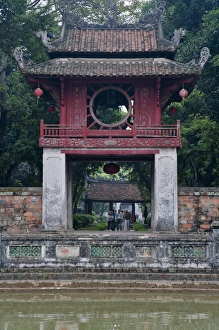 Confucius Prints: Pavilion in Literature Temple