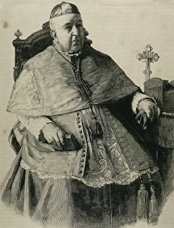 Seated Prints: Paya Rico, Miguel (1811-1891). Spanish Cardinal