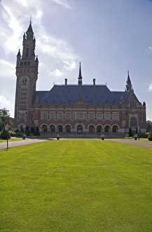 The Peace Palace at The Hague in the province of South Holland, Netherlands