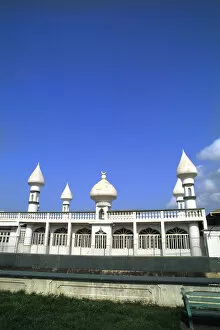 Peaks of beautiful Muslim Mosque in Trinidad Caribbean