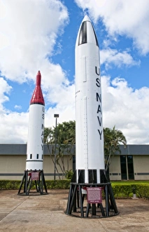 Images Dated 2027: Pearl Harbor Memorial in Honolulu, Hawaii. Polaris Submarine missiles A-1 and A-3