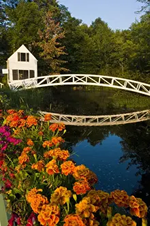 Marigold Prints: The pedestrian bridge in Somesville on Maines Mount Desert Island. mOunt Desert