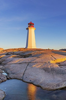 Images Dated 26th June 2024: Peggy's Cove Lighthouse, Nova Scotia, Canada. (Editorial Use Only)