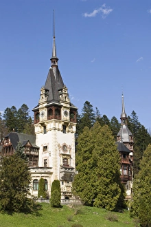 Images Dated 3rd December 2012: Peles Castle, Sinaia, Carpathian Mountains Europe, Eastern Europe, Romania, April