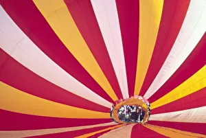 Hot Air Prints: People filling a hot air balloon, Fort Collins, Colorado