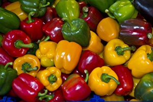 Open Market Prints: Pepers in Fish and Vegtable Market Venice, Italy