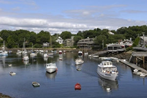 Perkins Cove Prints: Perkins Cove, harbor, Ogunquit, Maine, United States of America