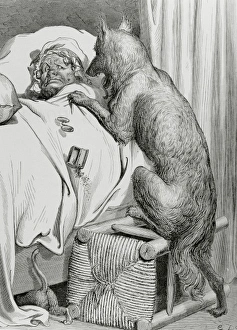 Wolf Prints: Perrault, Charles (Paris 1628-Paris, 1703). French writer. Little Red Riding Hood