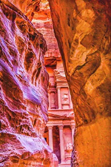 Sandstone Prints: Petra, Jordan. Built by Nabataeans in 100 BC