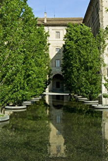 Emilia Romagna Prints: Piazza della Pace and Pilotta Palace, Parma, Emilia Romagna, Italy, Europe