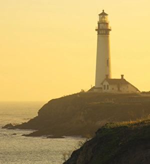 Santa Cruz Prints: Pigeon Point lighthouse, Santa Cruz coast, California, US