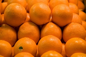Sweet Prints: Pile of Bright Oranges Fruit Trademark removed