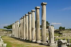 Images Dated 23rd May 2004: Pillars, Asclepion (Sanctuary of Asclepius) of Pergamon (Pergamum / Bergama) Western