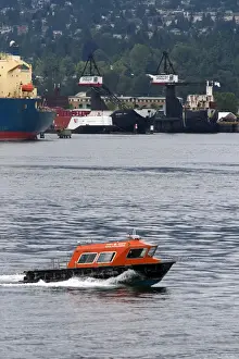 Port Of Vancouver Prints: Pilot boat at Port Vancouver in British Columbia, Canada