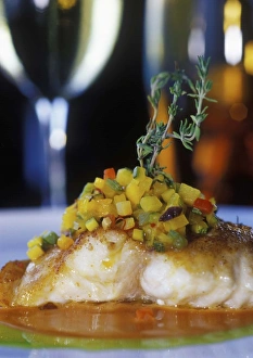 Lunch Prints: Pineapple diced Grouper
