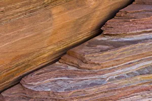 Pastel Color Prints: Pink Canyon close-up, Valley of Fire State Park, Nevada, USA