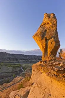 Pinnacle rock above Bullwhacker Creek and the Missouri River at the Upper Missouri