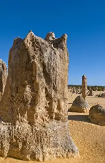The Pinnacles a famous rock formation in Nambung National Park in Western Australia