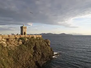 Cloudy Prints: Piombino, Tuscany, Italy. View from Piazza Bovio in old town