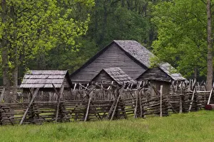 Center Prints: Pioneer Homestead Oconaluftee Visitor Center Great Smoky Mountains N. P. NC