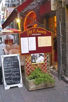 Pizzeria Gigi l Amoroso. Agde town. Languedoc. France. Europe