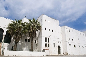 Palms Prints: Place de la Kasbah and the former prison, Tangier, Morocco, North Africa