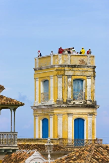 Sancti Spiritus Prints: Plaza Mayor, Trinidad, UNESCO World Heritage site, Cuba