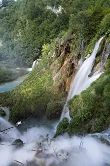 The Plitvice Lakes in the National Park Plitvicka Jezera in Croatia