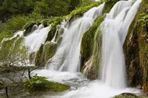 The Plitvice Lakes in the National Park Plitvicka Jezera in Croatia. The lower lakes