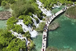 The Plitvice Lakes in the National Park Plitvicka Jezera in Croatia