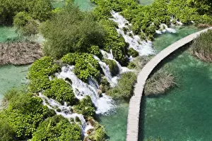 The Plitvice Lakes in the National Park Plitvicka Jezera in Croatia