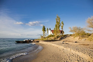 Point Betsie Lighthouse on Lake Michigan, Benzie County, Frankfort, MI