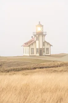 Marine Preserve Prints: Point Cabrillo Lighthouse & Marine Preserve, near Mendocino Northern California Coast
