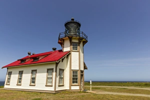 Quaint Prints: Point Cabrillo Lighthouse near Mendocino, California, USA