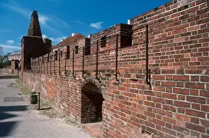 Images Dated 1st October 2010: POLAND. WARSAW. View of an stretch gothic wall that surrounded the old city