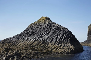 Volcanic Prints: Polygonal basalt, Am Buachaille rocks, Staffa, off Isle of Mull, Scotland, United Kingdom