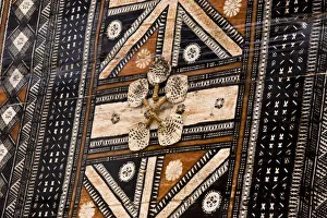Kingdom Of Tonga Prints: Polynesia, Kingdom of Tonga. Detail of tapa cloth made of bark. Credit as: Wendy