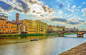 Modern Prints: Ponte alle Grazie, Florence, Italy