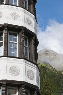 Pontresina, Switzerland. Swiss architecture