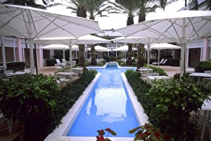 Expensive Prints: Pool and rooms at the Elegant Ocean Club in Paradise Island, Bahamas