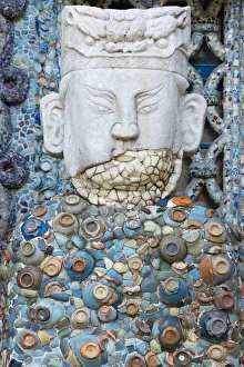 Prints of Porcelain House (also known as China House), with chinaware cemented and glued onto the building, Tianjin, China Images Dated 2016 December: Porcelain House (also known as China House)