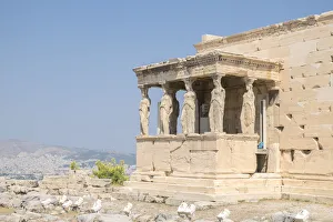 Images Dated 3rd August 2016: Porch of the Maidens, Erechtheion, Acropolis, Athens, Greece, Europe