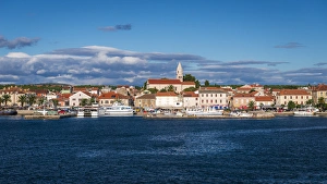 Watercraft Prints: Port town of Biograd na Moru, Dalmatian Coast, Croatia