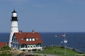 Images Dated 29th February 2008: Portland Head Light, Cape Elizabeth, Maine, United States of America
