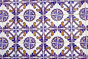 Portugal. Aveiro. Portugal. Tile work (Azulejos) in the historic district